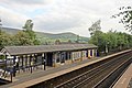 The station building, on the Manchester-bound platform.