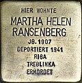 Stolperstein für Martha Helene Ransenberg (Eifelstraße 6)