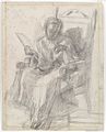 Study for Girl with Cat (Yale University Art Gallery)