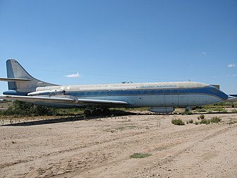 La Caravelle no 86 [N1001U], ancienne d'Aero Service, est exposée au Pima Air and Space Museum, à Tucson, dans l'Arizona, aux États-Unis. (définition réelle 3 648 × 2 736)