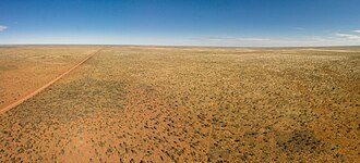 panorama of the desolate Tanami Desert