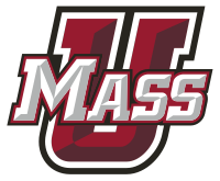 Атлетический логотип хоккея с шайбой UMass Minutemen