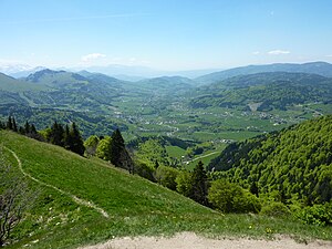 La vallée Verte depuis le Forchat.