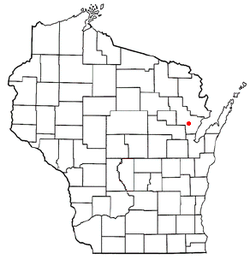 Location of Oconto Falls, Wisconsin