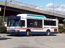 A Washington, D.C. Metrobus, which runs on natural gas WMATA 3006.jpg