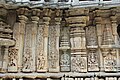 Wall panel relief sculpture and ornamentation in Chennakeshava temple at Mosale