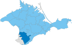 Raion location within Crimea