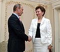 Greceanîi tapasi Putinin vuonna 2008.