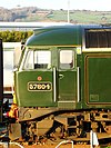 The cab and number plate of First Great Western locomotive 57604 "Pendennis Castle" in November 2010