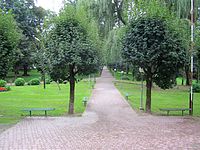 Park w zespole pałacu Stawiarskich