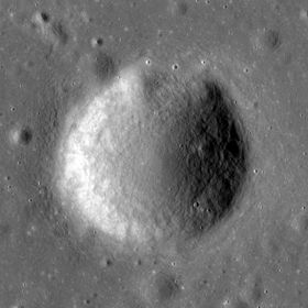 Снимок зонда Lunar Reconnaissance Orbiter.