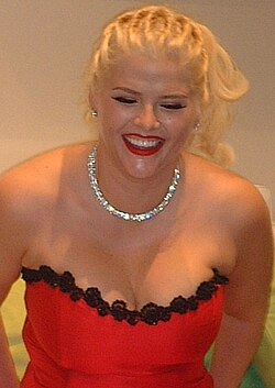 Anna Nicole Smith vid MTV Video Music Awards 2005.