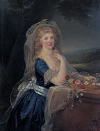 安東·馮·馬隆（英語：Anton von Maron）的《安娜·皮埃里·布里尼奧萊-薩萊肖像畫》（Ritratto di Anna Pieri Brignole-Sale），133 × 97cm，約作於1792年，1792年始藏，藏於紅宮。[48]