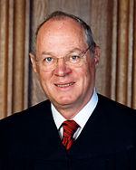 Justice Kennedy, joined in the majority opinion but also wrote a concurring opinion addressing the dissent. Anthony Kennedy official SCOTUS portrait crop.jpg
