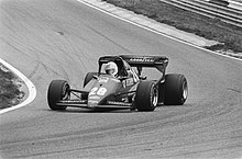 René Arnoux au Grand Prix des Pays-Bas 1983 disputé sur le circuit de Zandvoort
