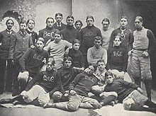 Members of the 1895 Baltimore City College football team Baltimore City College football team (1895).jpg