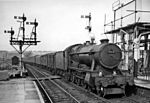 A southbound parcels train passes through Stapleton Road in 1958.