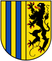 Die blauen Landsberger Pfähle im Chemnitzer Wappen stehen für die frühere Markgrafschaft Landsberg im heutigen Sachsen