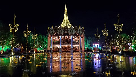 Columbia Carousel during Holiday in the Park (2020)