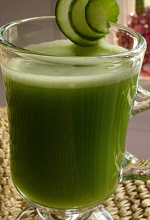 Cucumber, celery & apple juice
