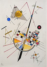 Wassily Kandinsky, 1923-yil, Delicate Tension, watercolor and ink on paper