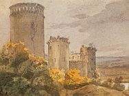 Château de Coucy, aquarela, ca 1820 (Bibliothèque Nationale, Paris)