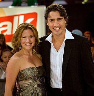 Justin Trudeau and wife Sophie Gregoire at the...