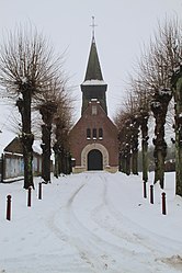 The church in Mesnil-Bruntel