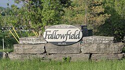 Sign located on Steeple Hill Crescent at Fallowfield Road