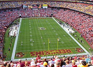 Washington Redskins game at FedExField, Landov...