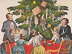 "Morgen, Kinder, wird’s was geben": Bescherung unterm Weihnachtsbaum (um 1860)