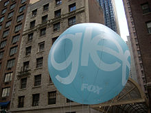 A promotional balloon for Glee in New York City. Glee balloon.jpg