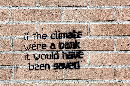 If the climate were a bank it would have been saved