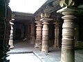 Lathe turned pillars, a Hoysala addition to the temple, in the inner open mantapa (hall) in the Ranganathaswamy temple at Srirangapatna
