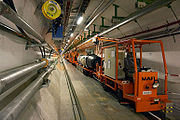 27-километровый подземный туннель, предназначенный для размещения ускорителя LHC.