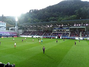 Blick in das städtische Stadion im September 2016