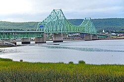 J. C. Van Horne Bridge crossing between Campbellton and Pointe-à-la-Croix, Quebec