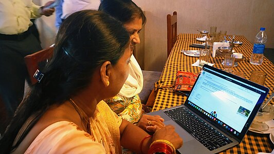 User Kavitha and Babitha during the meetup