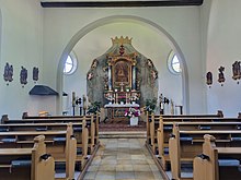 Kirchenschiff nach der Restaurierung 2021