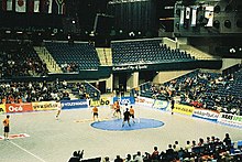 Vue d'un terrain de korfbal