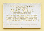 Max Mell - Gedenktafel
