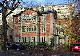 Lövholmsvägen 70, villa från 1903, arkitekt och byggherre: Egon W. Andersson.