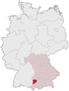 Lokasi Landkreises Unterallgäu di Jerman