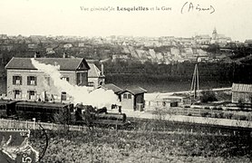 La gare vers 1910 (carte postale).