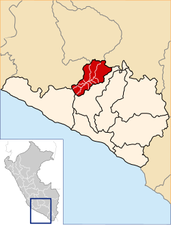 Location of La Unión in the Arequipa Region