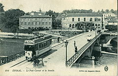 EPINAL - Le Pont Carnot et la Moselle