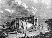 Klasztor Bernardynów na Pradze w czasie rozbiórki w 1811