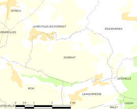 Mapa obce Dorengt