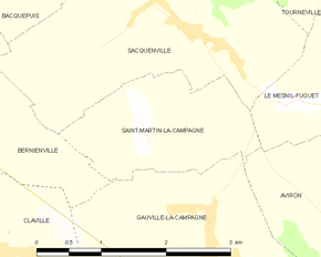 Poziția localității Saint-Martin-la-Campagne