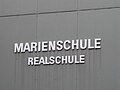 Schriftzug „Marienschule“.